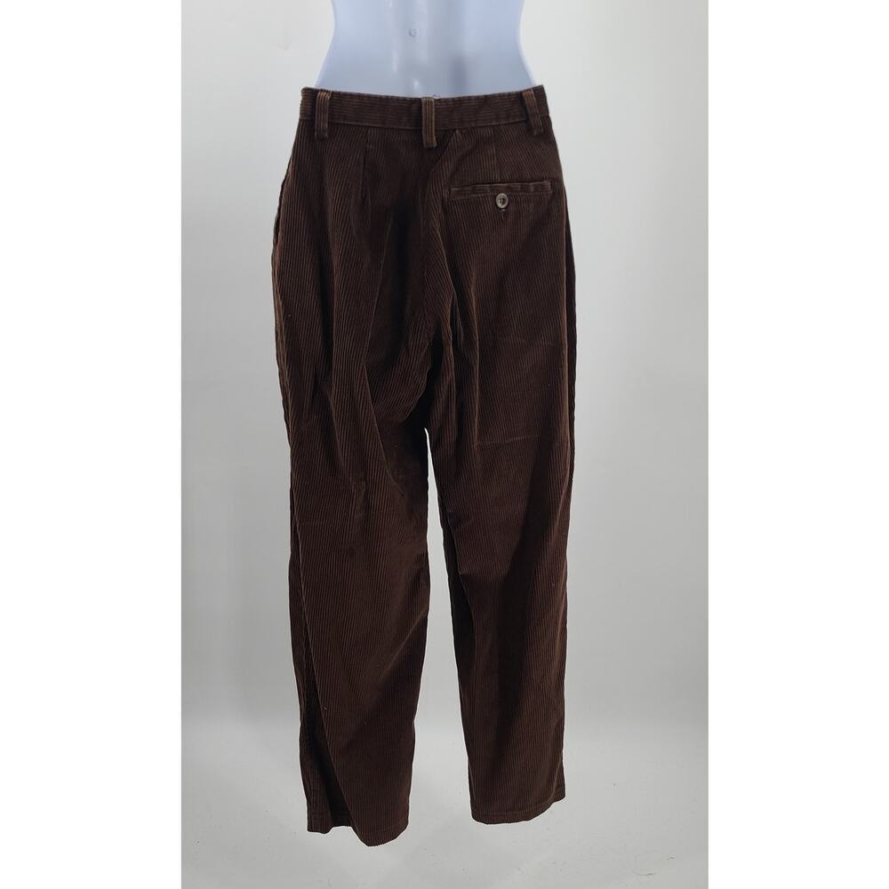 Lands End vintage ladies corduroy pants brown Size 6P 90's style dark academia - Picture 2 of 8